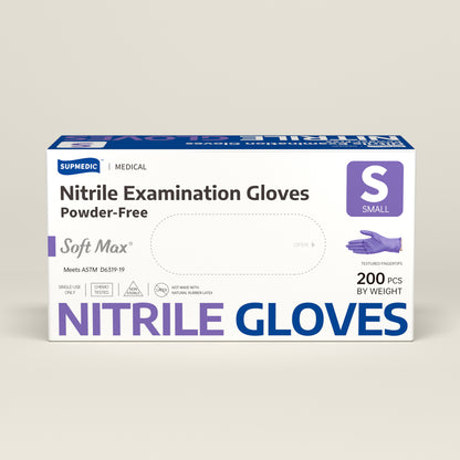 SOFT MAX Nitrile Gloves, 200 Count Latex-Free Powder-Free Non-Sterile Medical Disposable Glove, Blue Violet