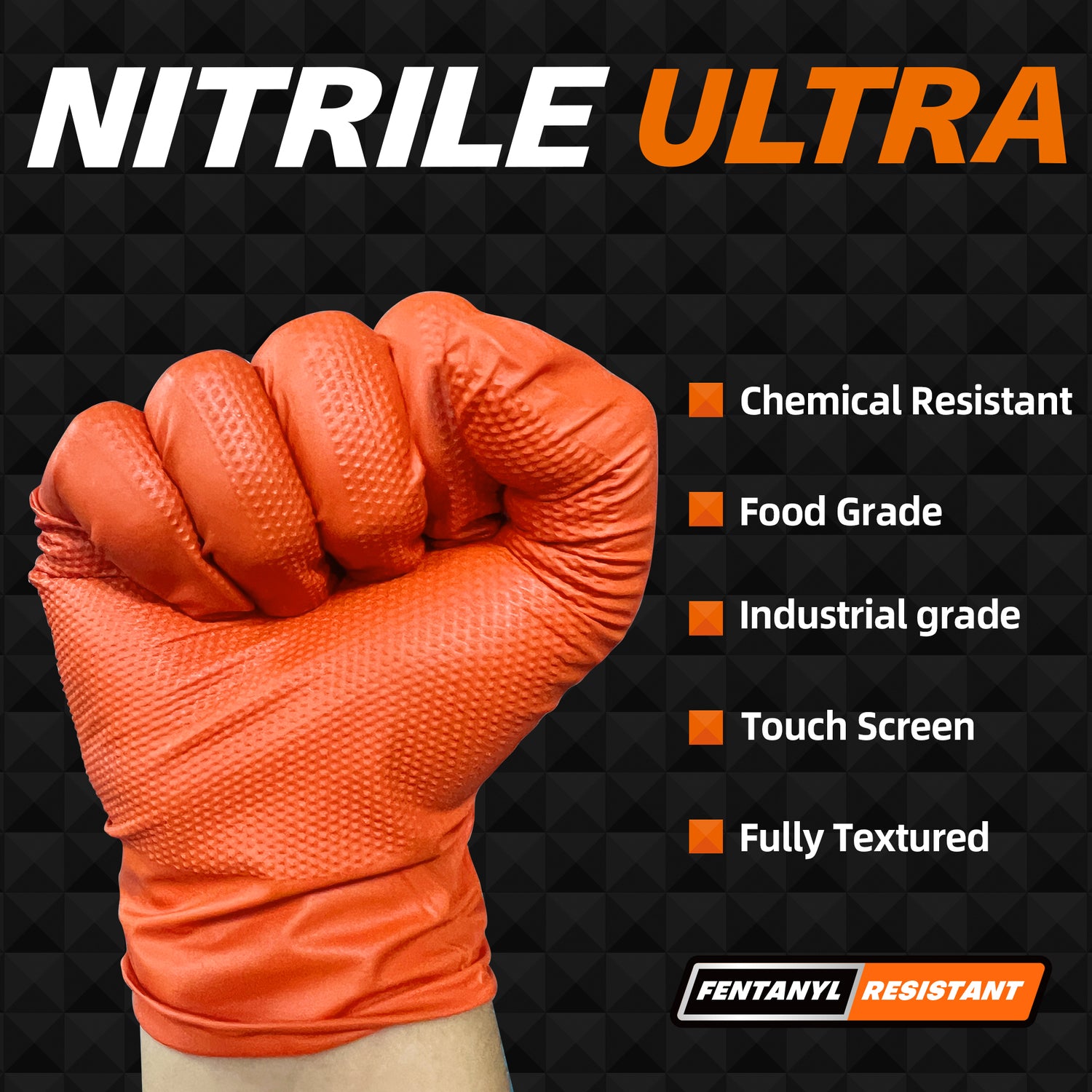 BEASTEK Nitrile Ultra™ Disposable Gloves, 7 Mil Heavy Duty Powder Free Industrial Grade Multi-Use for Lab, Cleaning, Cooking, Gardening, Mechanic, 100 pcs (Large)