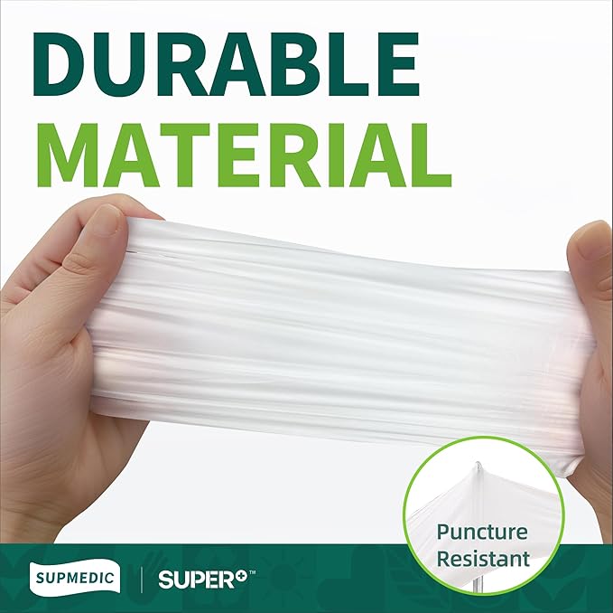 VINYL+ Disposable Gloves, 4 Mil Powder-Free Latex-Free Medical Glove, Clear 100 Pcs