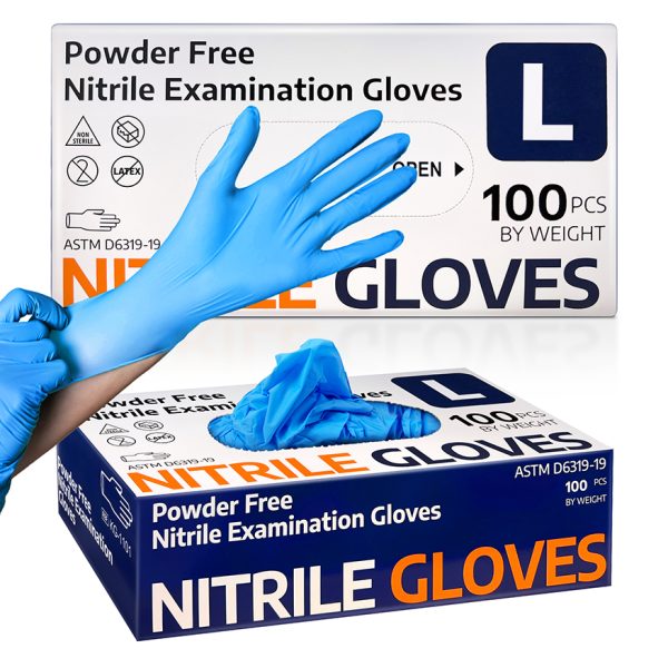 Guanti Monouso Walking Nitrile X-Large Taglia 100 Pezzi - Sterili E Resistenti